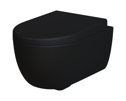 Унитаз Ambassador Abner 103T20201R подвесной Черный матовый без сиденья