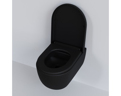 Унитаз Ambassador Abner 103T20201R подвесной Черный матовый без сиденья