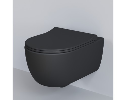 Унитаз Ambassador Abner 103T20201R подвесной Черный матовый без сиденья
