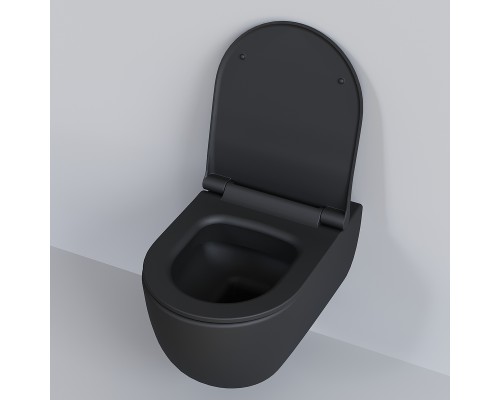 Унитаз Ambassador Abner 103T20201R подвесной Черный матовый без сиденья