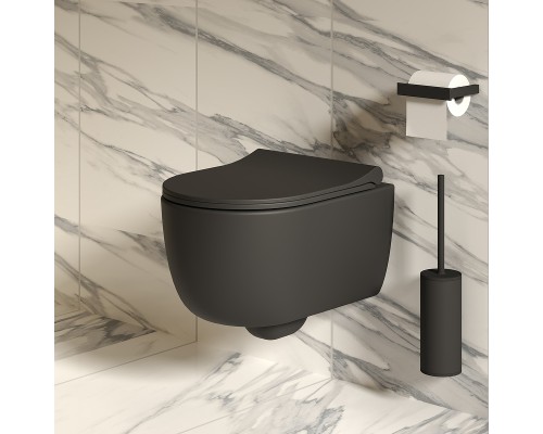 Унитаз Ambassador Abner 103T20201R подвесной Черный матовый без сиденья