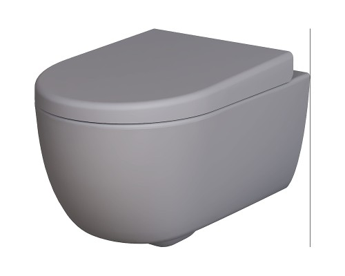 Унитаз Ambassador Abner 103T20301R подвесной Серый матовый без сиденья