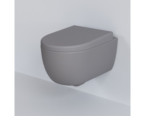 Унитаз Ambassador Abner 103T20301R подвесной Серый матовый без сиденья