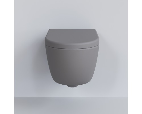 Унитаз Ambassador Abner 103T20301R подвесной Серый матовый без сиденья