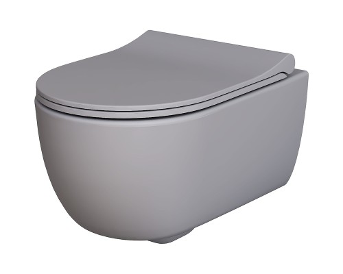 Унитаз Ambassador Abner 103T20301R подвесной Серый матовый без сиденья