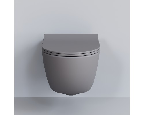 Унитаз Ambassador Abner 103T20301R подвесной Серый матовый без сиденья