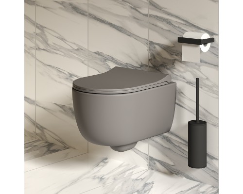 Унитаз Ambassador Abner 103T20301R подвесной Серый матовый без сиденья