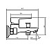 Смеситель для ванны Dorff Prime New D4011022 Черный матовый