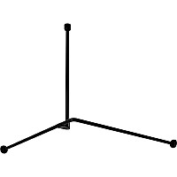 Карниз для ванны WasserKRAFT Elbe 90x90 SC-729090 Черный