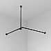 Карниз для ванны WasserKRAFT Elbe 90x90 SC-729090 Черный