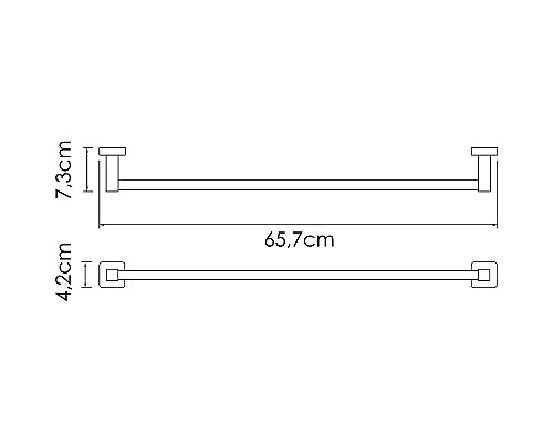 Полотенцедержатель WasserKRAFT Rhin K-8730 Хром