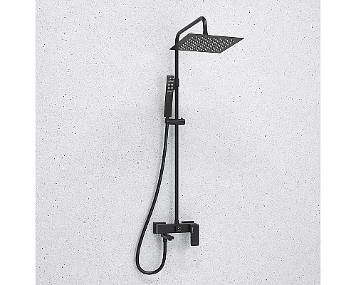 Душевая система WasserKRAFT A277.255.218.BM Черная матовая