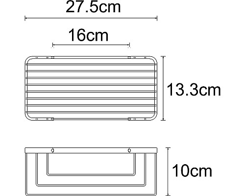 Полка корзина WasserKRAFT K-711N Никель