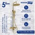Душевая система WasserKRAFT 122 см с термостатом Золото матовое, арт. A199.259.201.BG