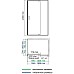 Душевая стенка WasserKRAFT Elbe 74P06-RP80 / Dill 61S06-RP80 80 74P06-RP80 / Dill 61S06-RP80 профиль Черный матовый стекло прозрачное
