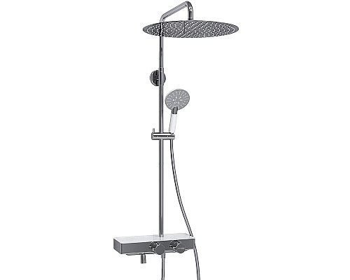 Душевая система WasserKRAFT A113.117.058.CH Thermo с термостатом Хром Белая