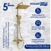 Душевая система WasserKRAFT 122 см с термостатом Золото матовое, арт. A199.260.201.BG