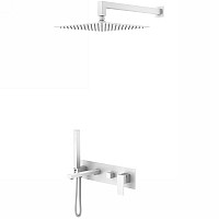 Душевая система Boheme Qubic 474-MW Белая матовая