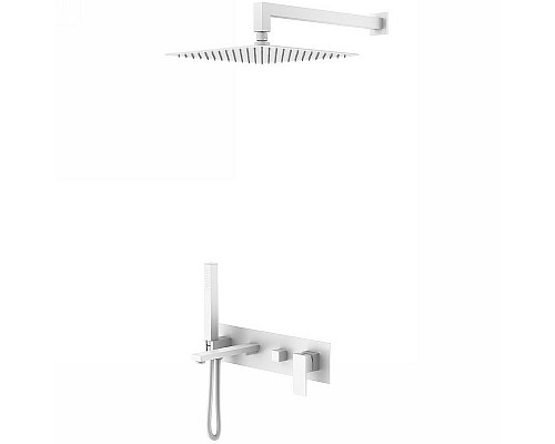 Душевая система Boheme Qubic 474-MW Белая матовая