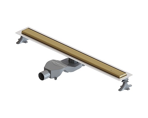 Душевой лоток Boheme Premium Linear 80 982-80-MG с решеткой Золото матовое Душевой лоток Boheme Premium Linear 80 982-80-MG с решеткой Золото матовое