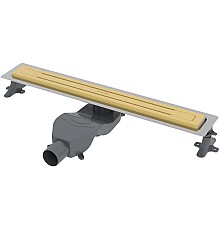 Душевой лоток Boheme Premium Trendy 80 983-80-MG с решеткой Золото матовое