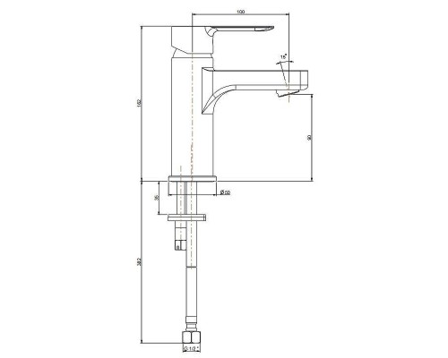 Смеситель для раковины Kerama Marazzi Sonata P4CR205ZNKM Хром