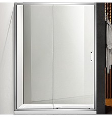 Душевая дверь Aquatek 100 AQ ARI RA 10020CH профиль Хром стекло прозрачное