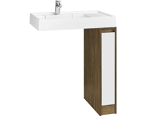 Тумба под раковину Aquaton Лондри 80 1A267101LHDY0 Дуб Кантри без фасада