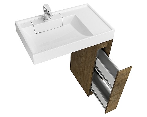 Тумба под раковину Aquaton Лондри 80 1A267101LHDY0 Дуб Кантри без фасада