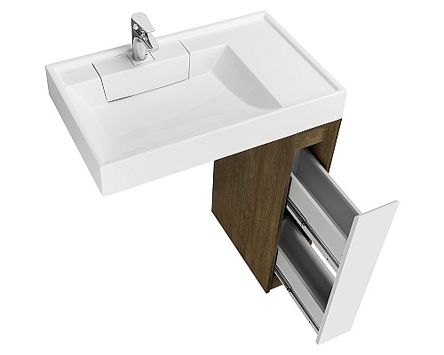 Тумба под раковину Aquaton Лондри 80 1A267101LHDY0 Дуб Кантри без фасада