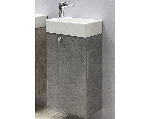 Тумба с раковиной Comforty Асти 40 00-00013669 подвесная Бетон светлый
