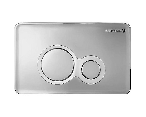 Клавиша смыва Bettoserb Sava Fix Slim Jerez 40006465 Хром глянцевый Хром матовый