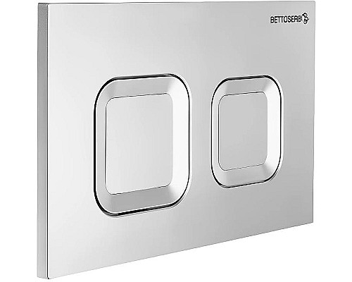 Клавиша смыва Bettoserb Sava Fix Slim Djerma 40006472 Хром матовый