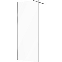 Душевая перегородка STWORKI Берген 90 MV-BE-90-CR профиль Хром глянцевый стекло прозрачное