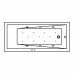 Акриловая ванна Whitecross Wave 170x75 с гидромассажем