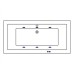 Акриловая ванна Whitecross Savia Duo 170x80 с гидромассажем