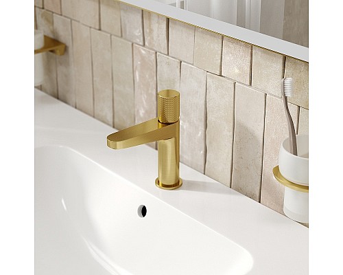 Смеситель для раковины WasserKRAFT Schunter 8203 Золото матовое