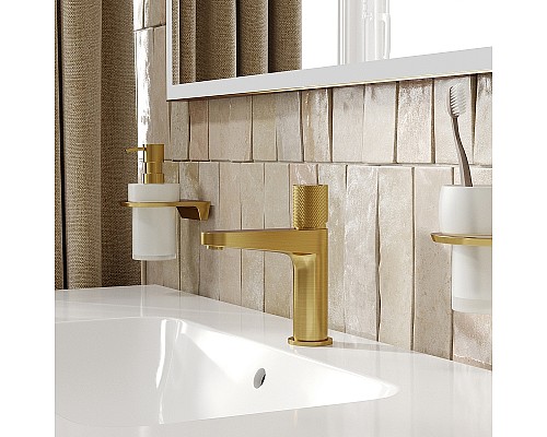 Смеситель для раковины WasserKRAFT Schunter 8203 Золото матовое