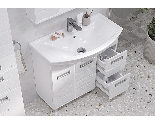 Тумба под раковину Volna Joli 80.2D.2Y tnJOLI80.2D.2Y-01 Белая