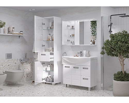 Тумба под раковину Volna Joli 80.2D.2Y tnJOLI80.2D.2Y-01 Белая