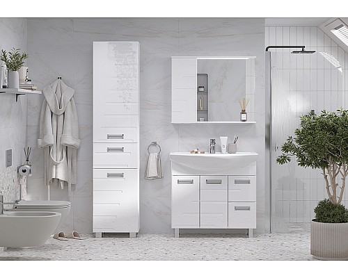 Тумба под раковину Volna Joli 80.2D.2Y tnJOLI80.2D.2Y-01 Белая