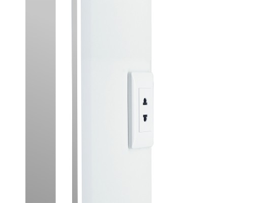 Зеркальный шкаф Reflection Circle 550х800 L RF2107SR с подсветкой Белый матовый