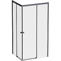 Душевой уголок AM.PM X-Joy 100х80 W94G-403-10080-BТ профиль Черный матовый стекло прозрачное