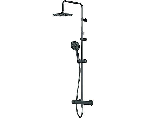 Душевая система AM.PM X-Joy F0785A422 с термостатом Черная матовая