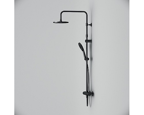 Душевая система AM.PM X-Joy F0785A422 с термостатом Черная матовая