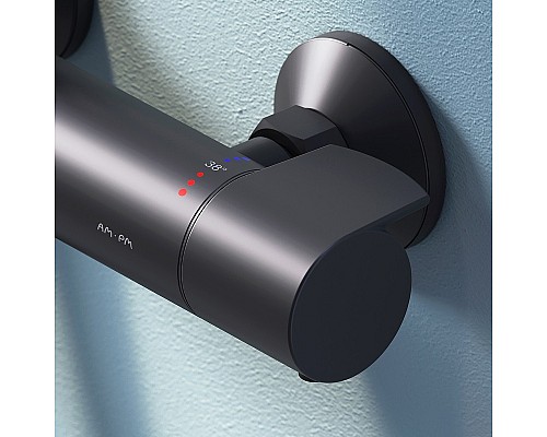 Душевая система AM.PM X-Joy F0785A422 с термостатом Черная матовая