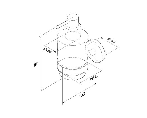 Дозатор для жидкого мыла AM.PM X-Joy A85A36900 Хром