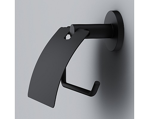 Держатель туалетной бумаги AM.PM X-Joy A85A341422 с крышкой Черный матовый