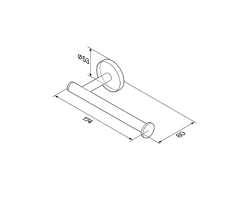 Держатель туалетной бумаги AM.PM X-Joy A85A34122 Черный матовый