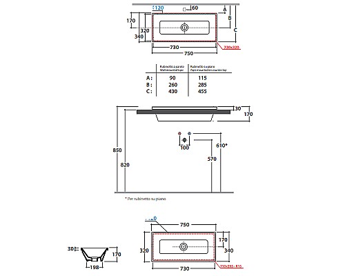 Раковина Globo Stockholm 75 FO075.BI Белая